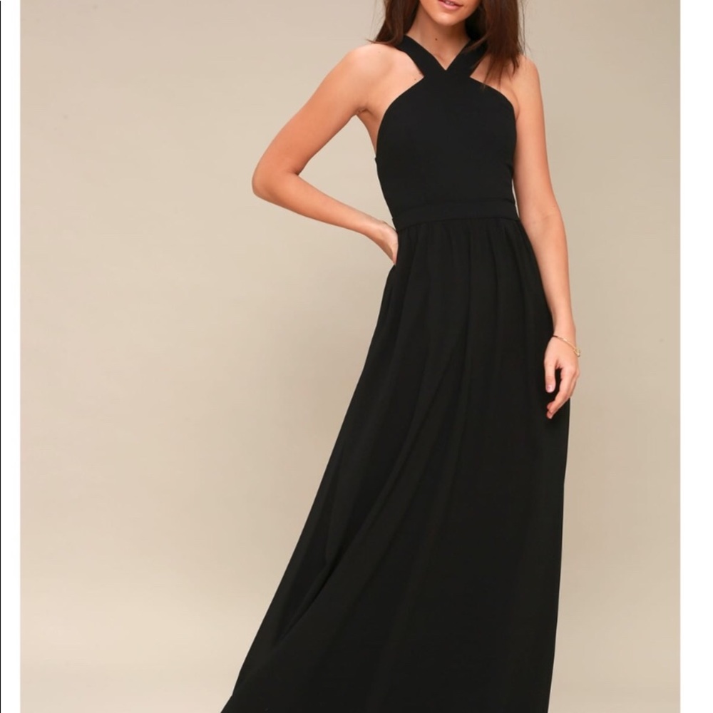 Black formal dress